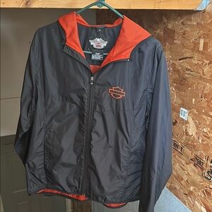 Harley-Davidson Womens Black and Orange Jacket